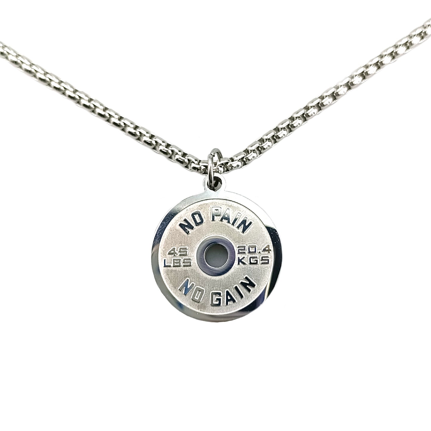 Classic Weight Plate Pendant Necklace