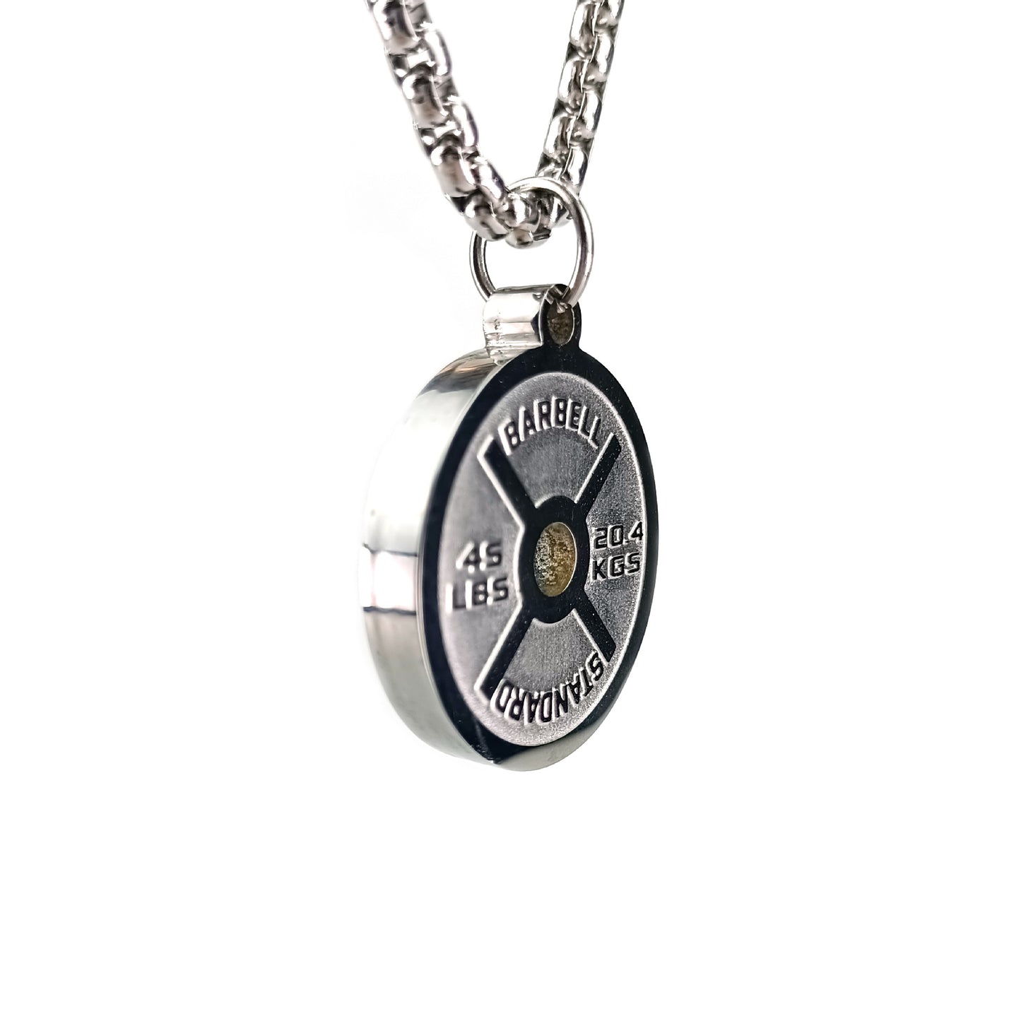 Classic Weight Plate Pendant Necklace