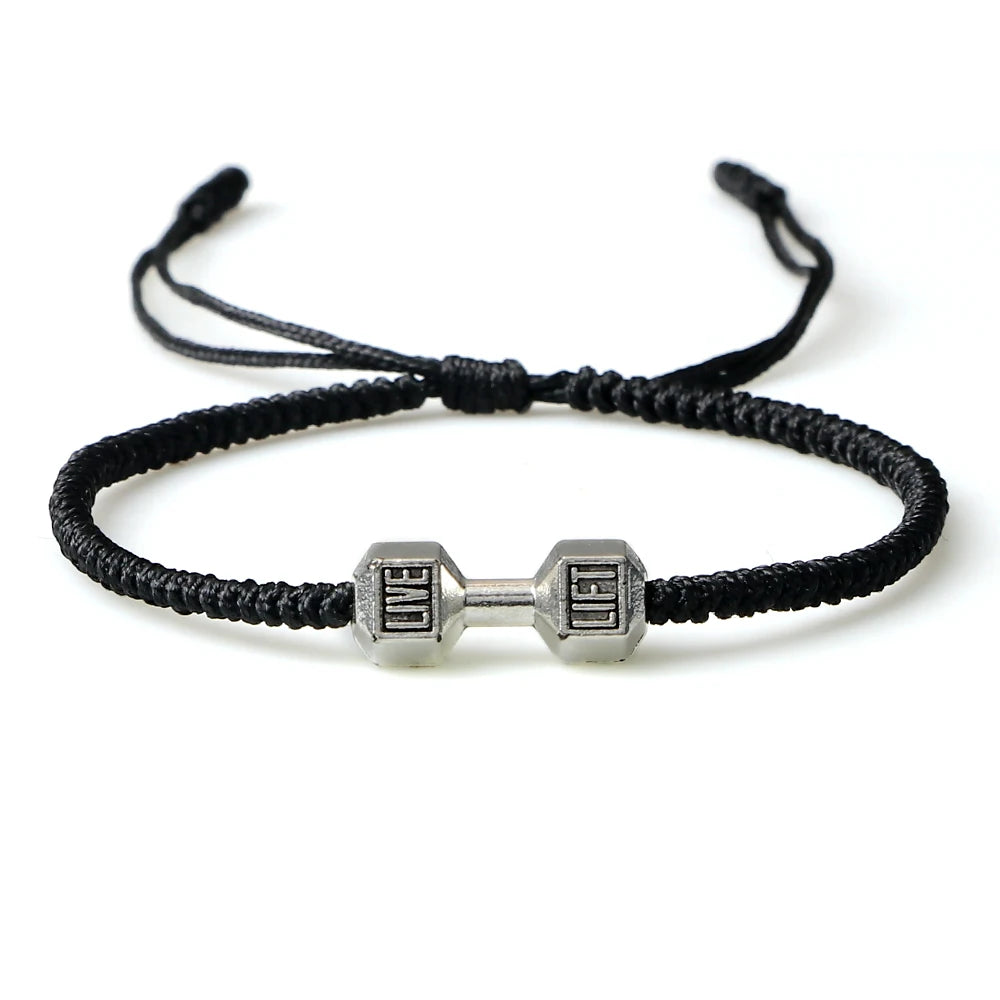 Braided Dumbbell Bracelet