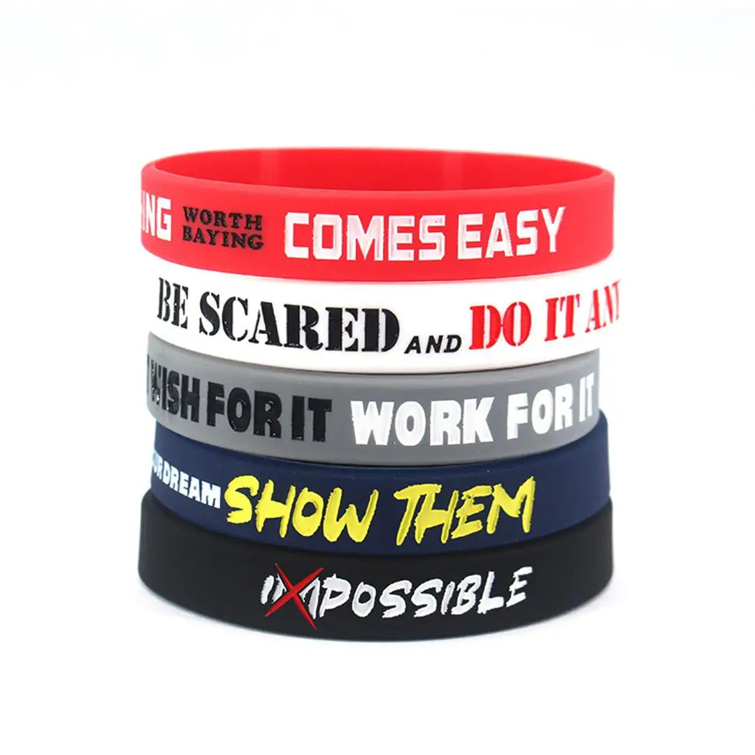 Motivation Silicone Bracelet Set