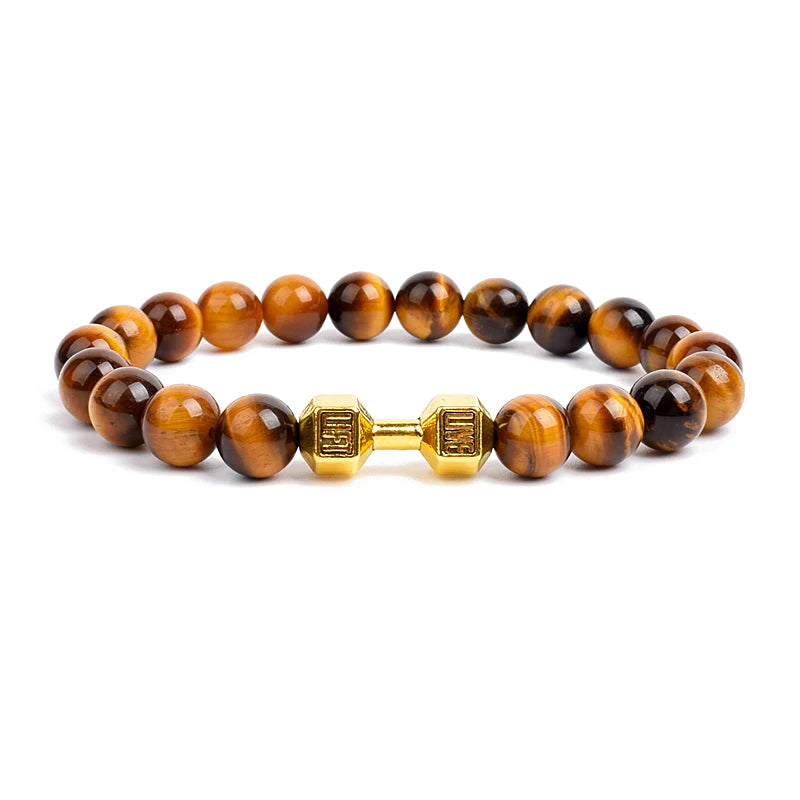 Tiger Eye Dumbbell Bracelet