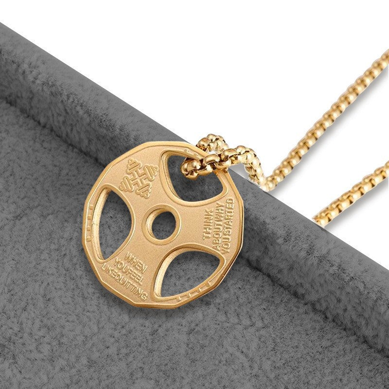 Power Plate Pendant Necklace