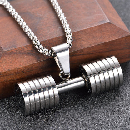 Polished Dumbbell Pendant