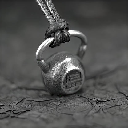 Men's Retro Sports Kettlebell Pendant Necklace