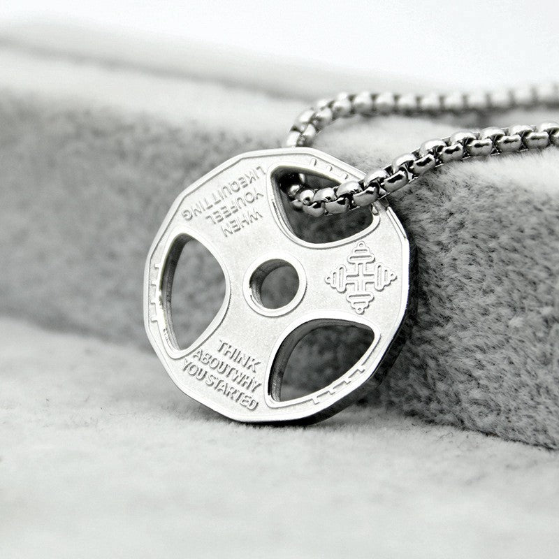 Power Plate Pendant Necklace