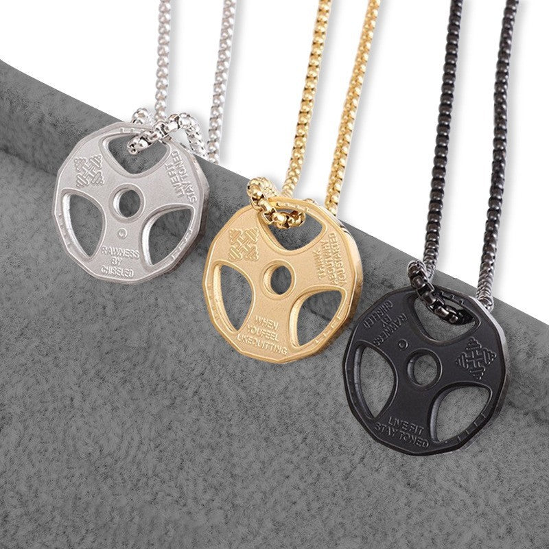 Power Plate Pendant Necklace