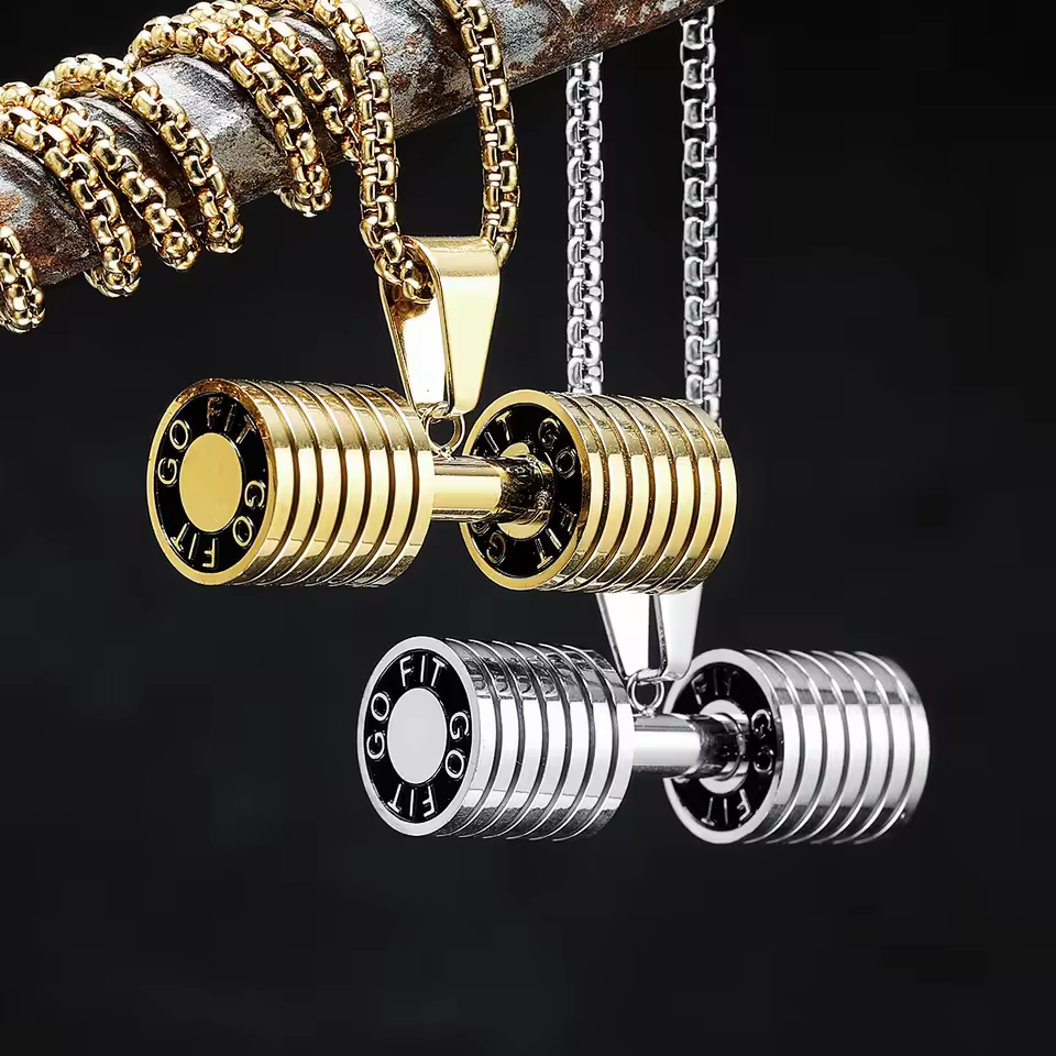 Polished Dumbbell Pendant