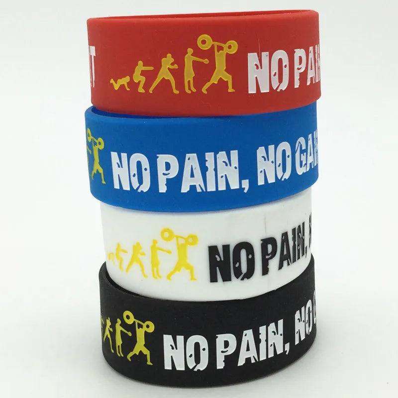 No Pain No Gain sport Silicone Wristband