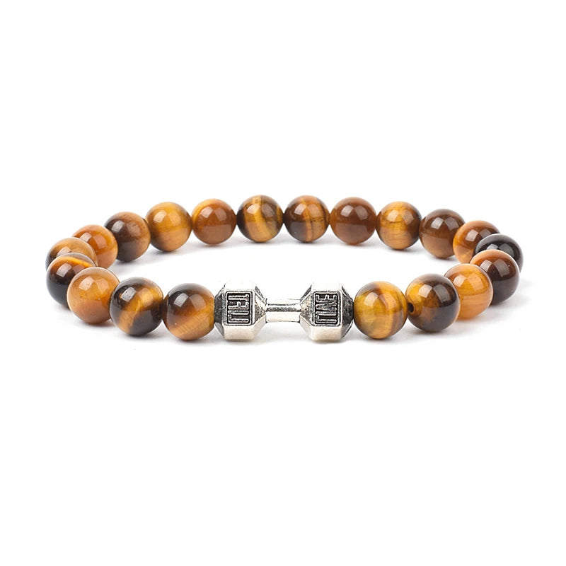 Tiger Eye Dumbbell Bracelet