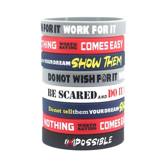 Motivation Silicone Bracelet Set