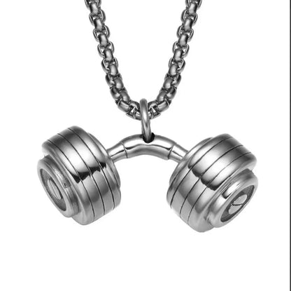 Curved Dumbell Necklace