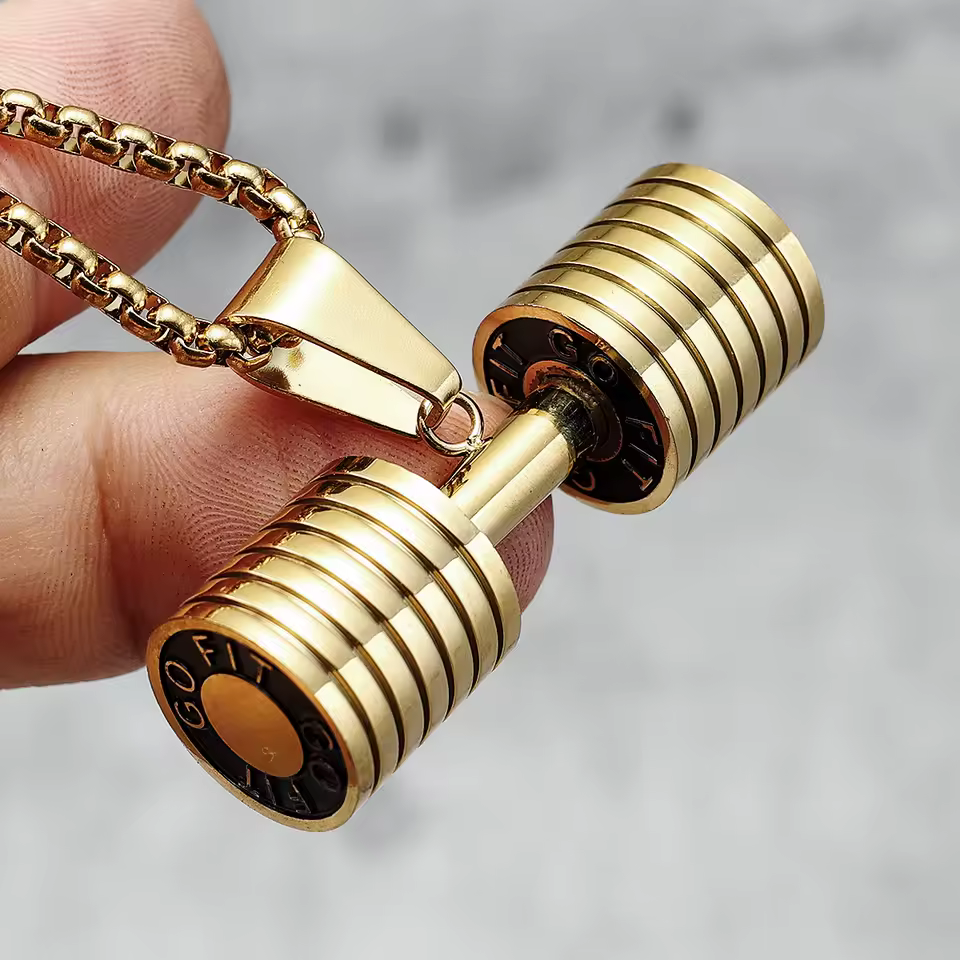 Polished Dumbbell Pendant