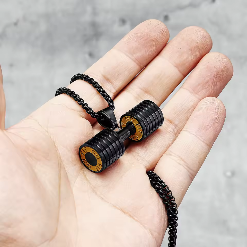 Polished Dumbbell Pendant