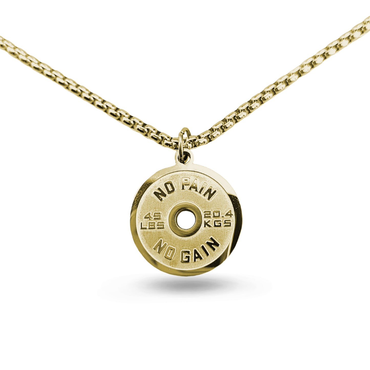 Classic Weight Plate Pendant Necklace