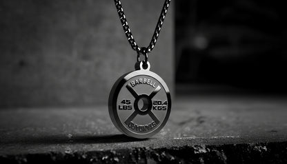 Classic Weight Plate Pendant Necklace