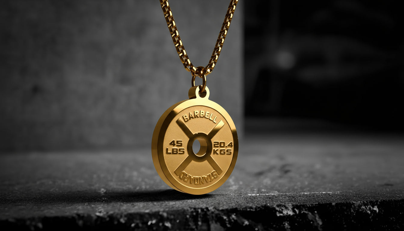 Classic Weight Plate Pendant Necklace