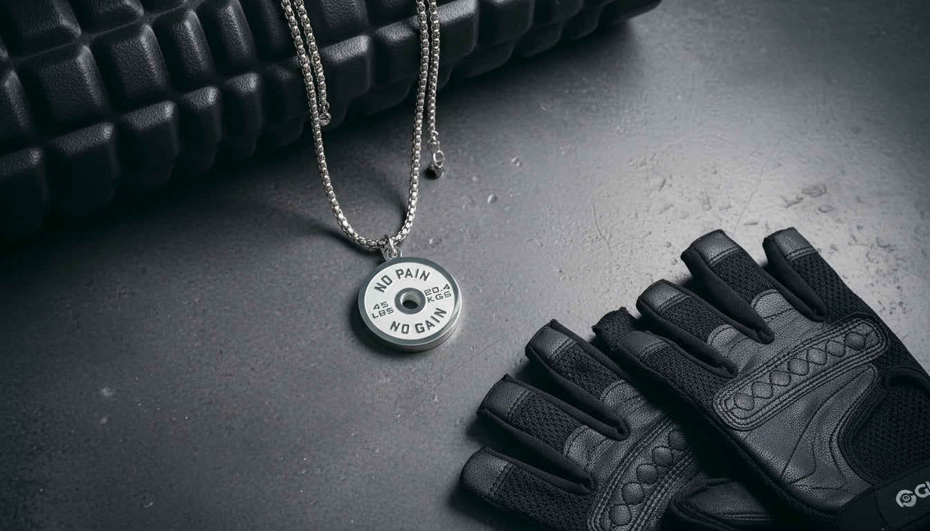 Classic Weight Plate Pendant Necklace