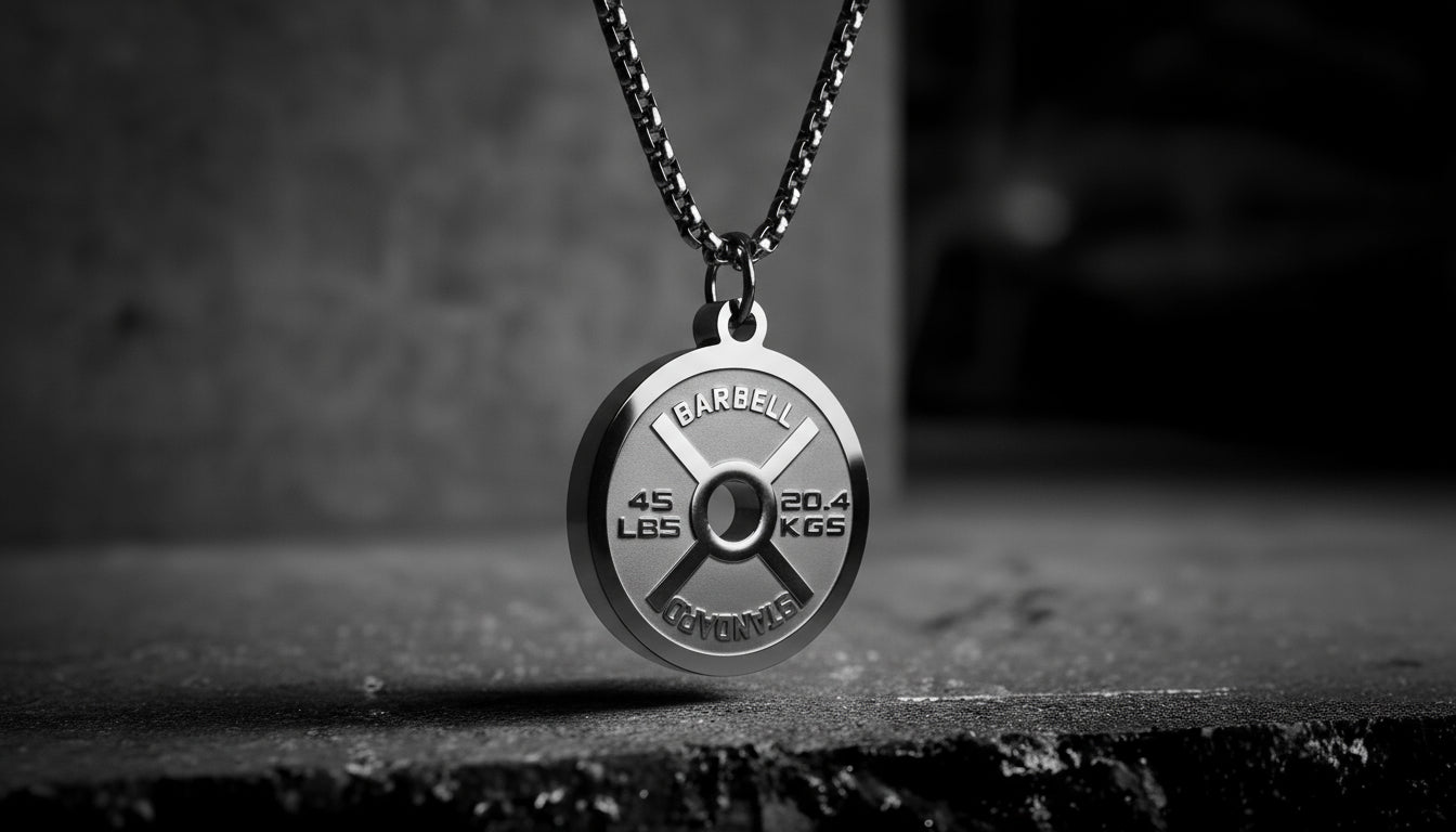 Classic Weight Plate Pendant Necklace